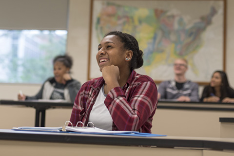 Big Thinker - Aleisha Jones Aleisha in class.