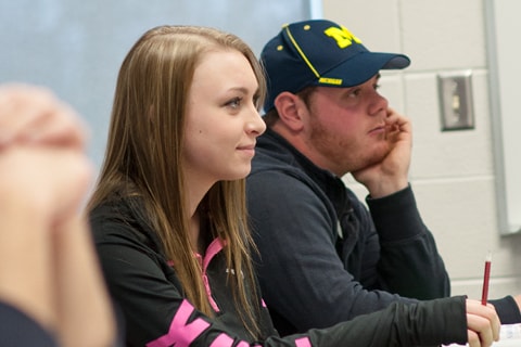 Students in class