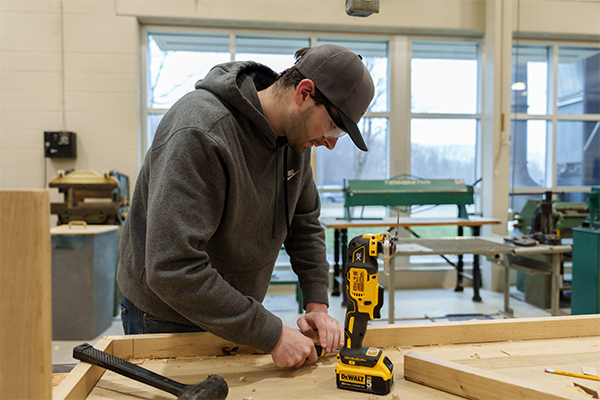 Delta College Construction student