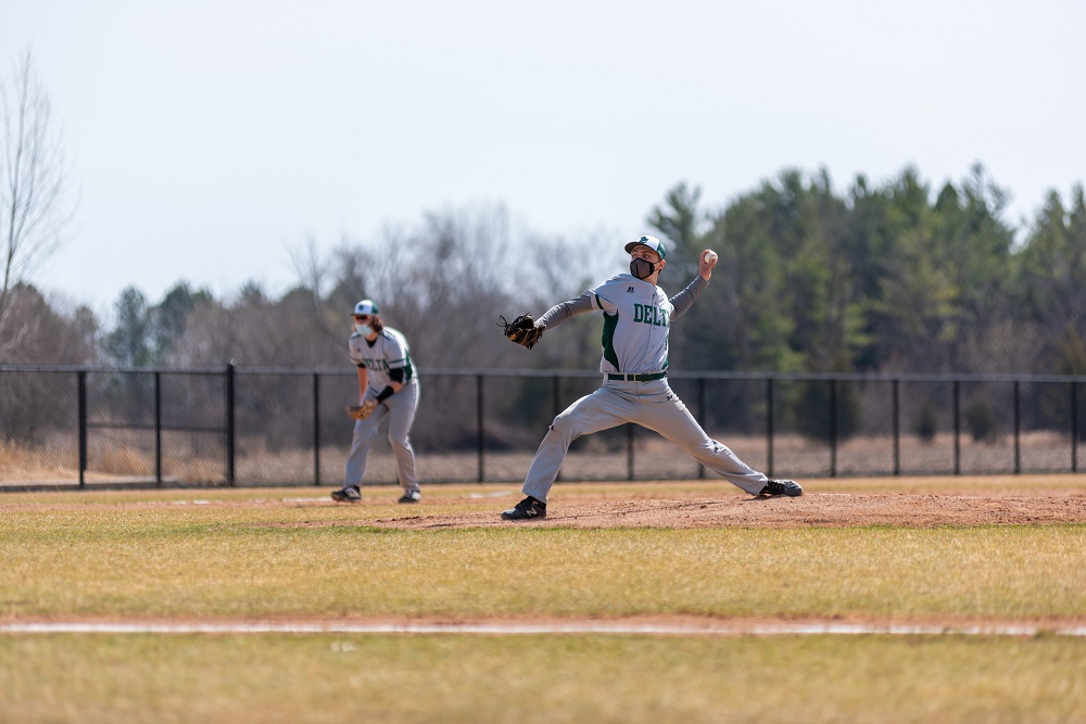 Baseball player on the field.