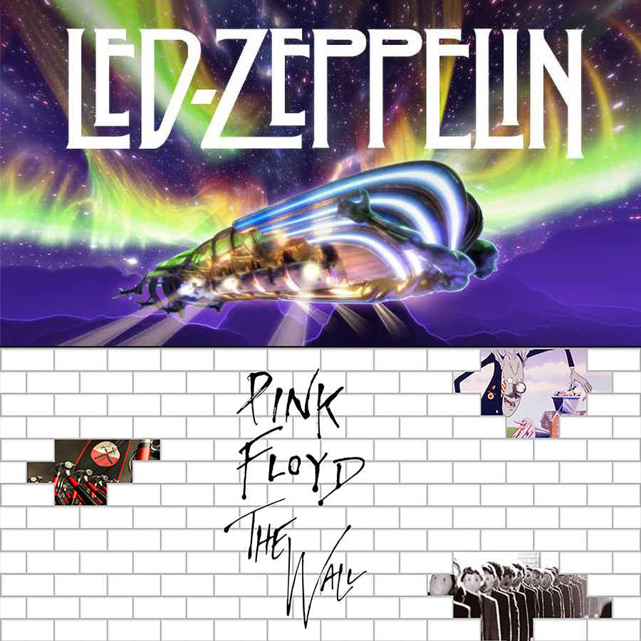 Pink Floyd Led Zepplin graphic