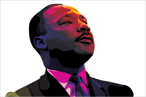 Graphic of MLK