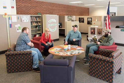 The Veteran Services Office works with about 150 military-connected students each semester.

