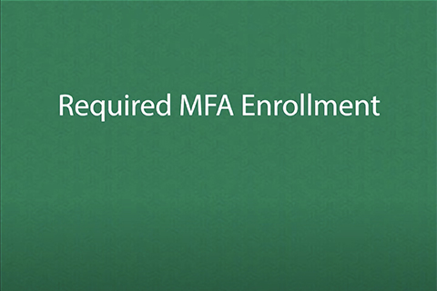 MFA enrollment