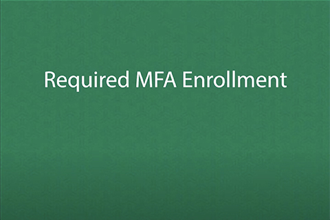 MFA enrollment