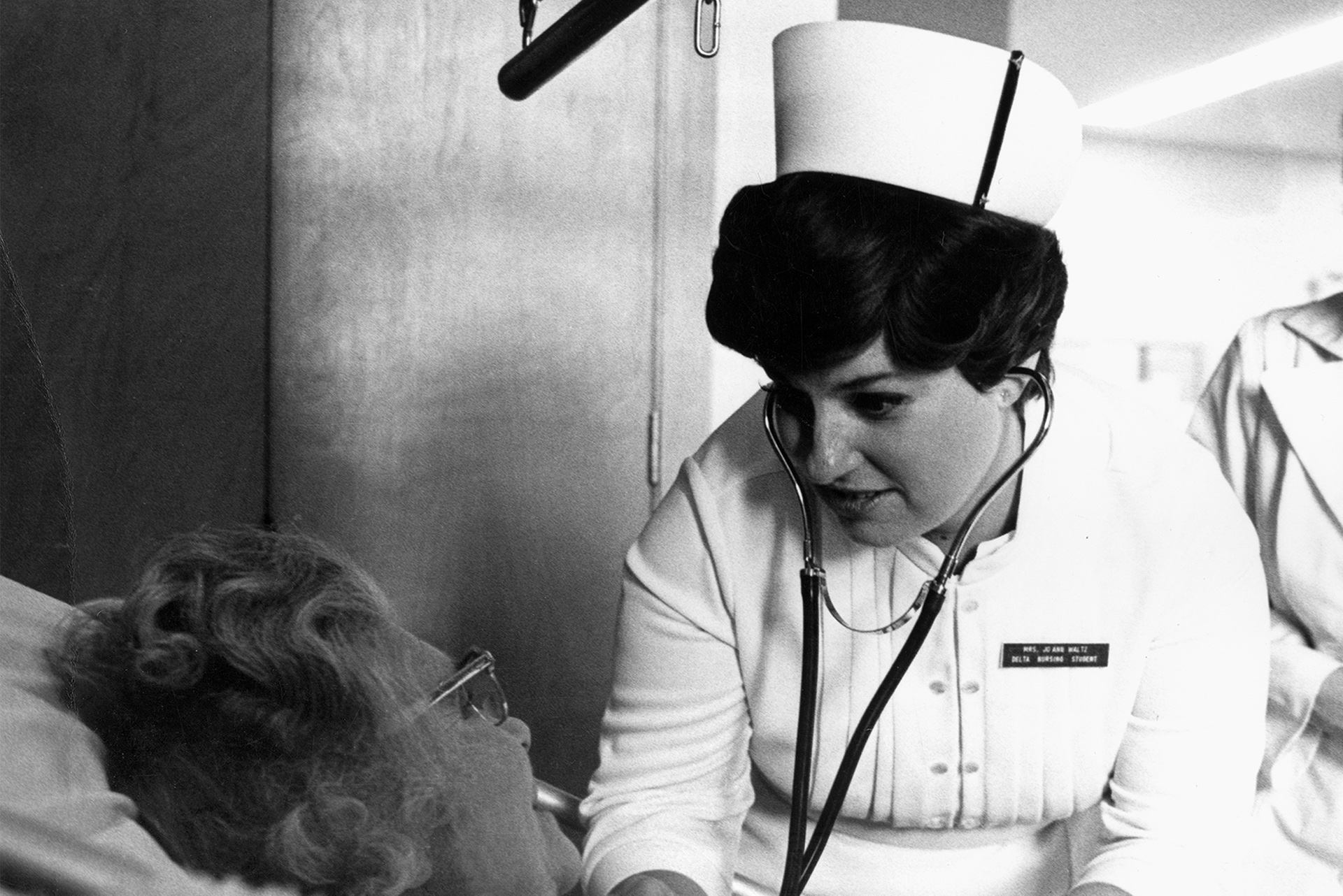 Nursing student in the 1960s