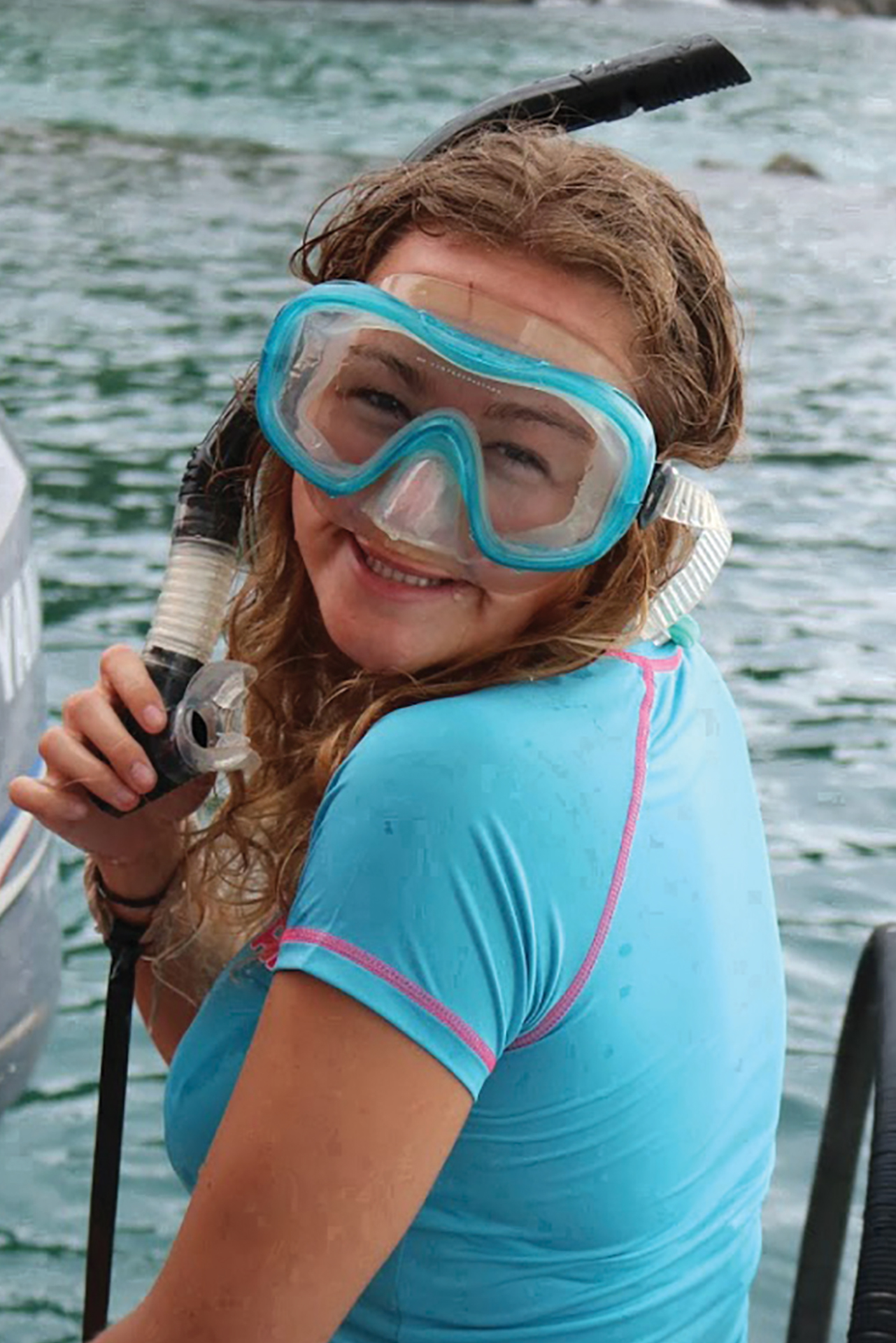 Sydney Hollis snorkling in Costa Rica