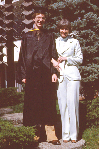 Rick Hackbarth and his mother, June.