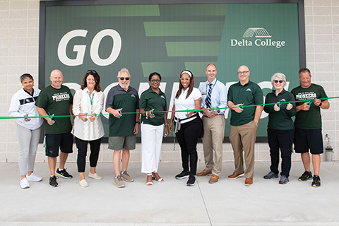 Board of Trustees at ribbon cutting