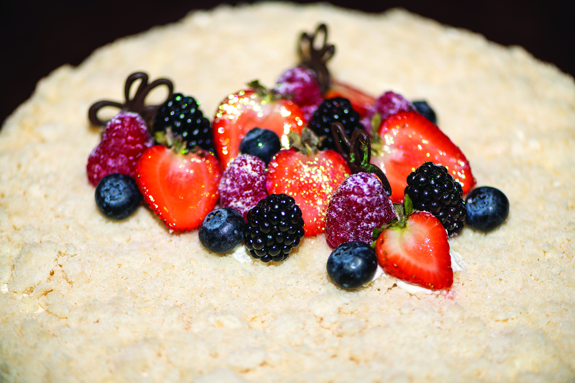 Cake with strawberries