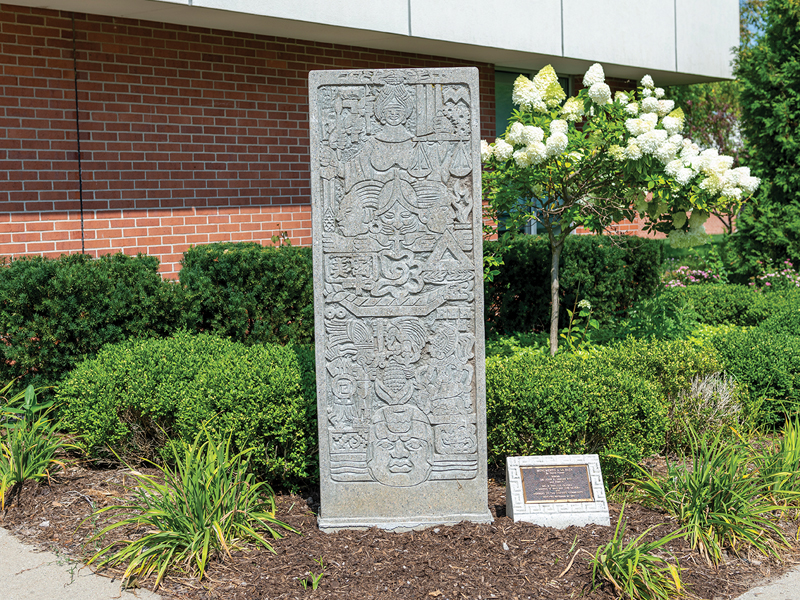 Mayan Monumento a La Raza, 1989 by David Torrez