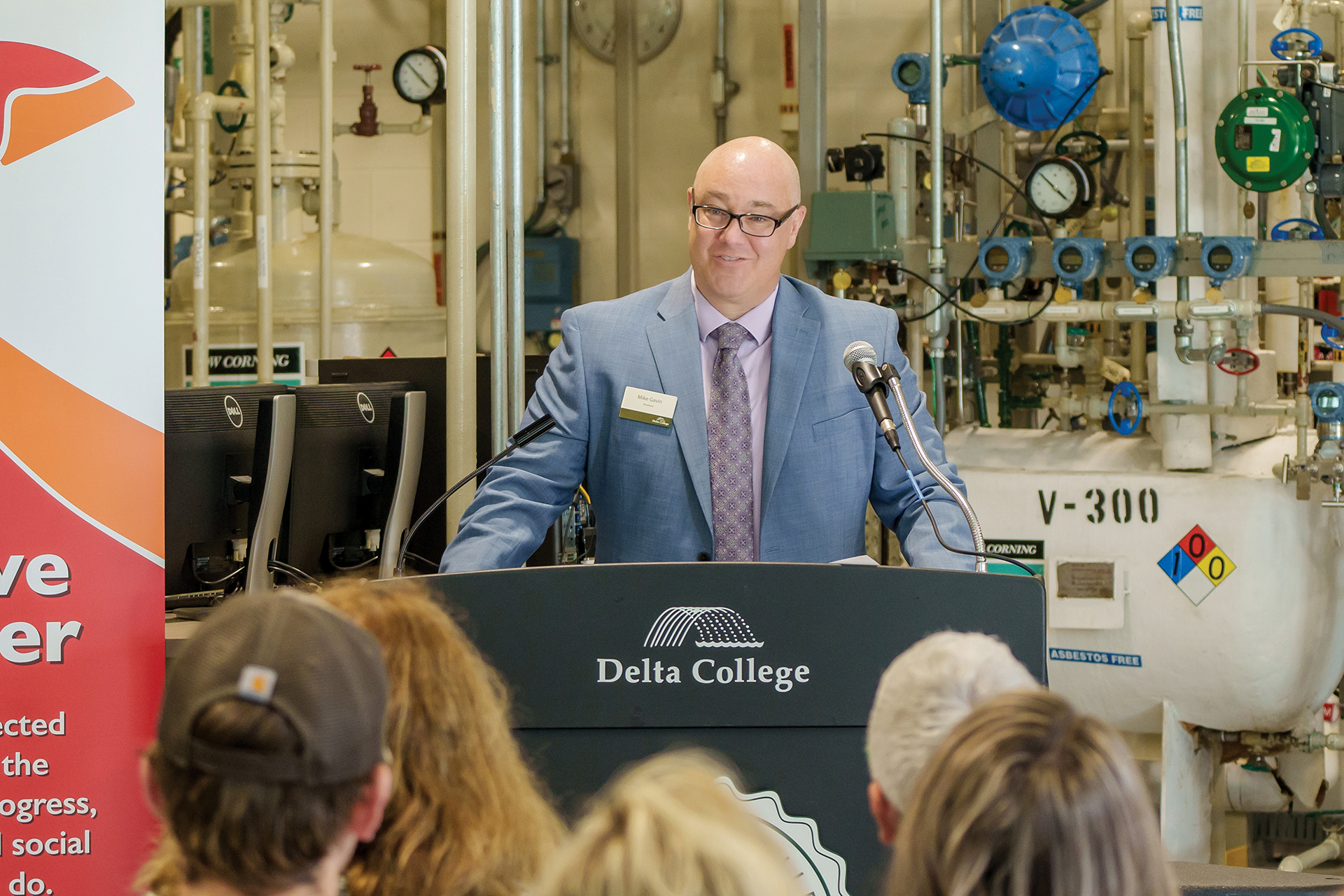 Dr. Gavin at the MEDC press conference