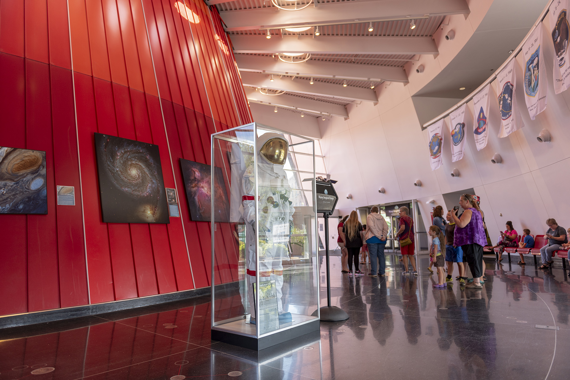 The Planetarium was designed around the metaphors of space and exploration.