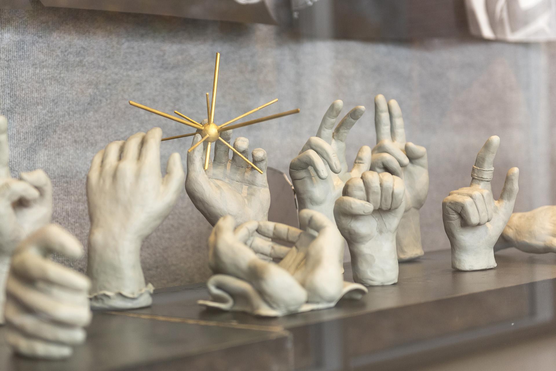 The Galleria often features art work by students.