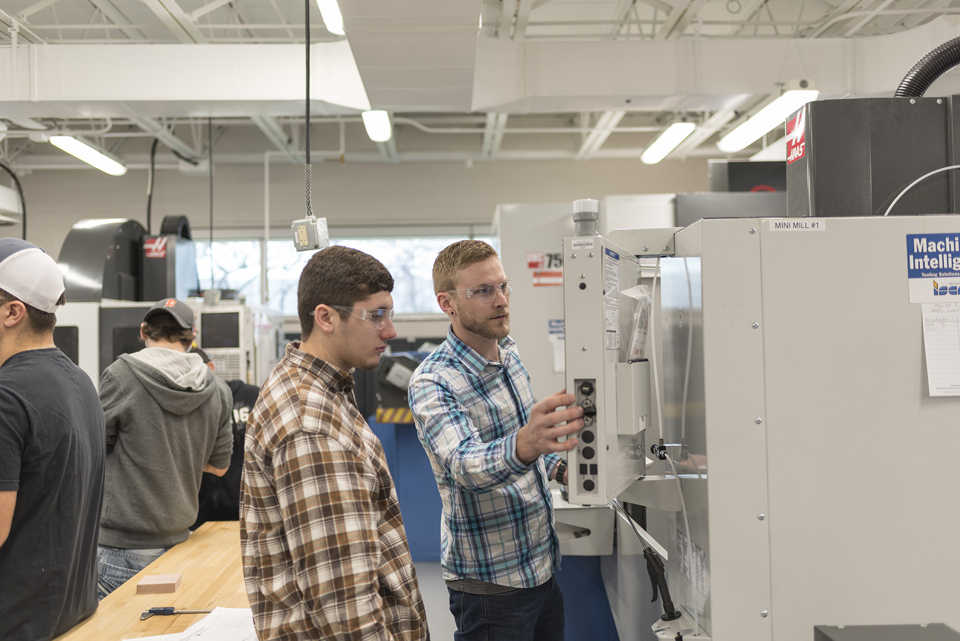 The CNC lab provides a space for students to gain the skills needed to operate computer-driven machines.
