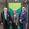 From left: President Emeritus Don Carlyon, President Emeritus Dr. Jean Goodnow, and President Dr. Michael Gavin.