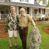 2005 Peter Boyse and Don Carlyon pose in front of the Farmhouse
