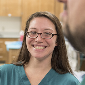 Smiling student