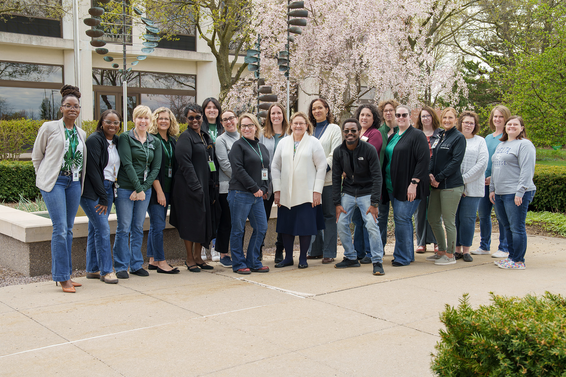 Group of Delta employees