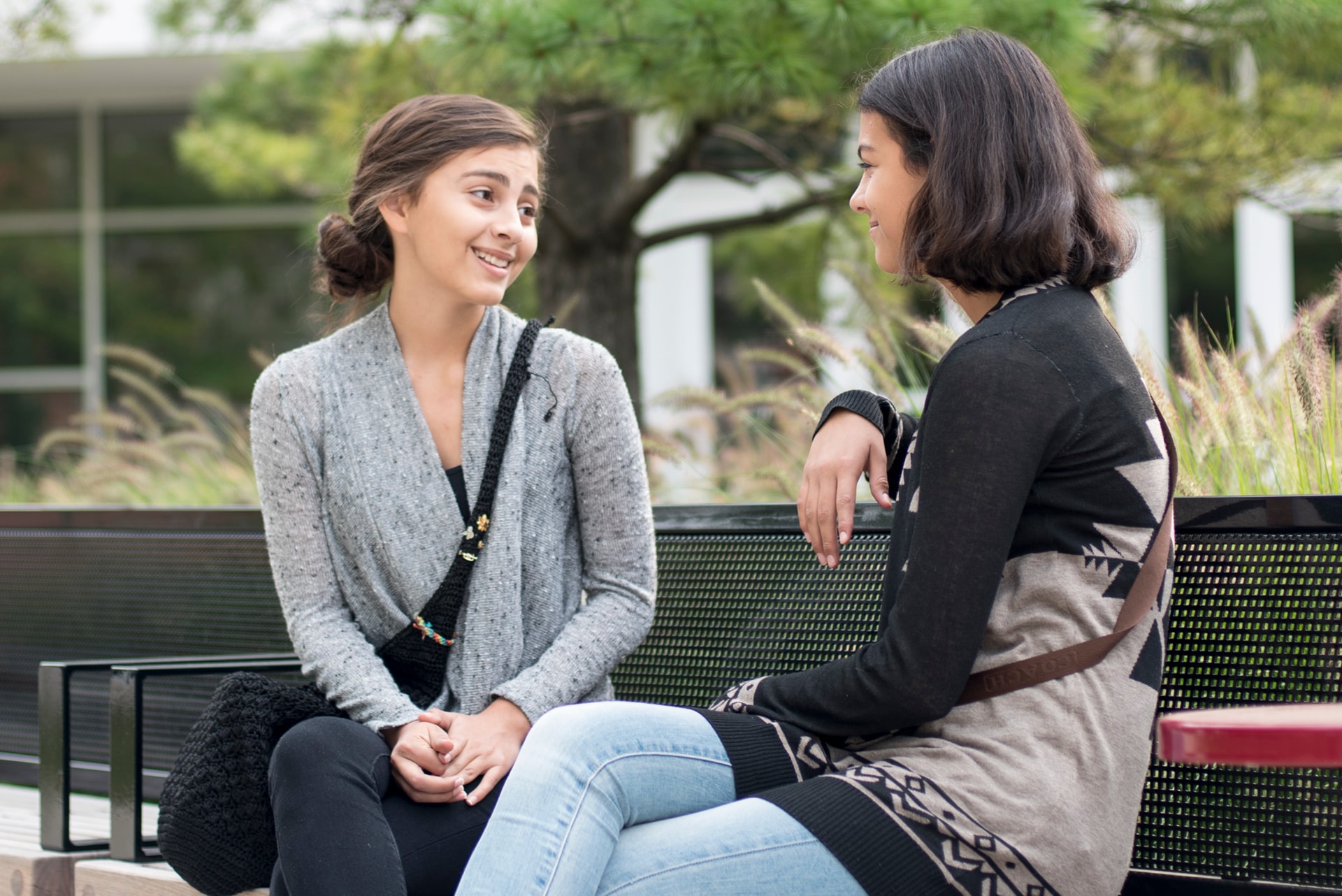 Student's around campus