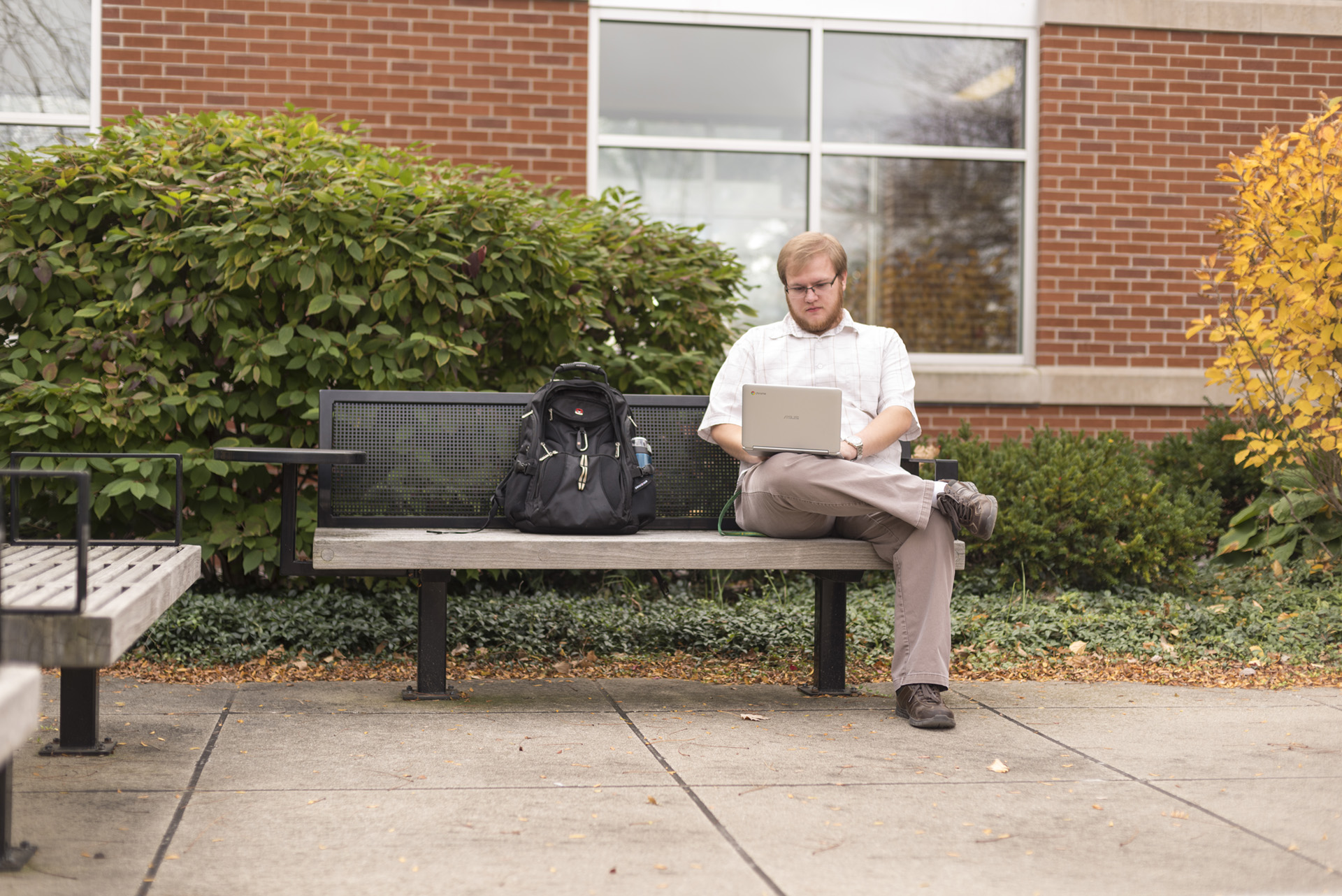 Students with laptops