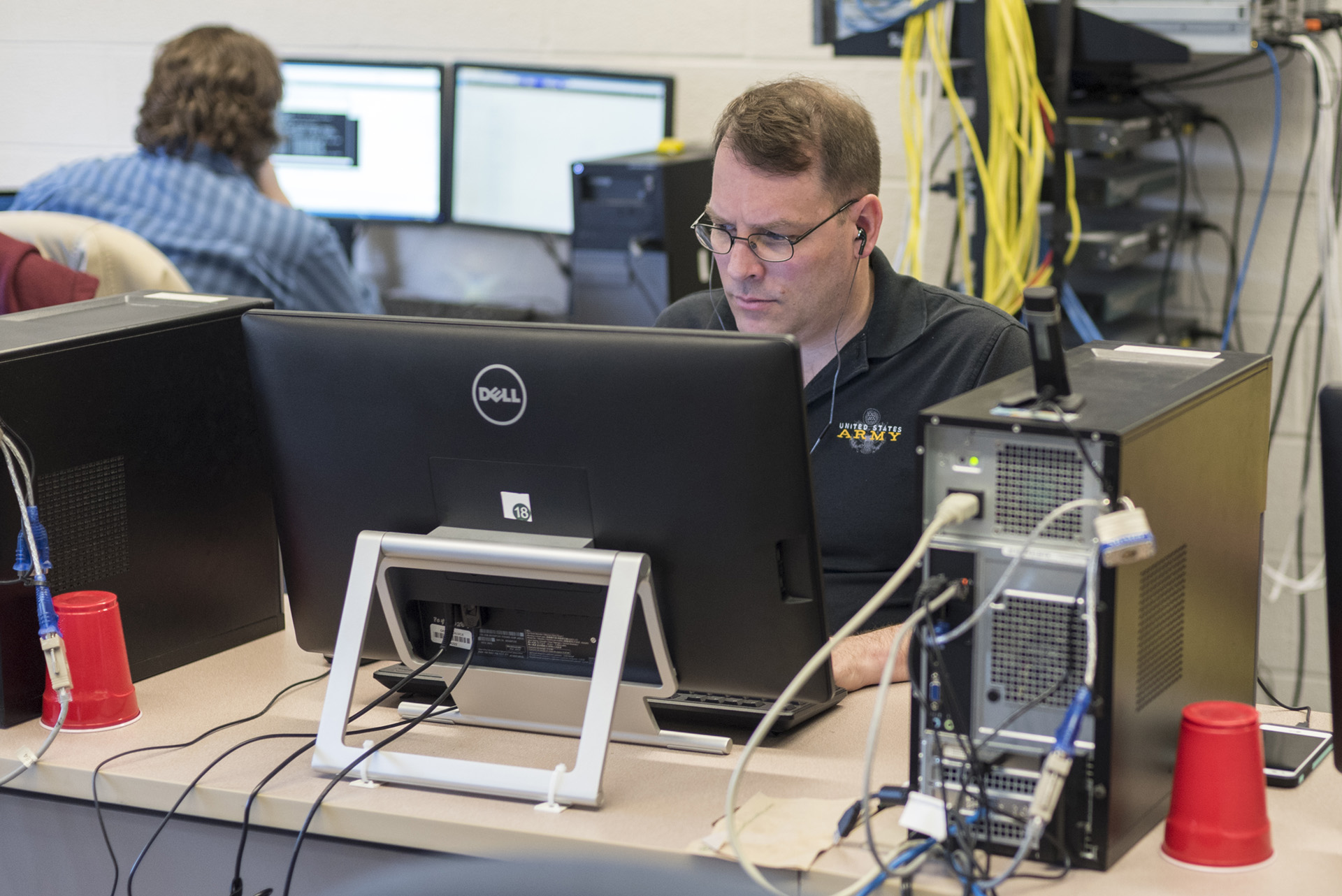 Students working in computer lab